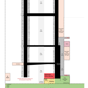 Pit Space Center Row -Even Numbers - Spaces 60 to 176 (10x40)